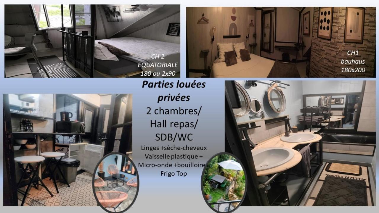 2Ch 4Pers Matelas M De Forme Kitchenette Sdb Wc Au Calme Cote Jardin Tulle Kültér fotó